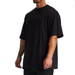Plain 100% Cotton Oversized Drop Shoulder Unisex Loose Fit Casual Streetwear <b>Blank</b> Custom Logo Quick Dry Soft Breathable Summer - Product Image 5
