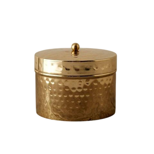 Nuevos Diseños Personalizados de Recipientes para Velas Vacíos de Latón Macizo de 16 Onzas, Hechos a Mano, de Lujo, con Opción de Grabado, Marca ZNC de la India - Product Image 5