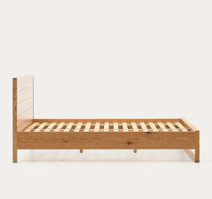 Base de Cama Minimalista de Madera de Teca Sólida con Acabado Natural, Cama Moderna con Plataforma, Estilo Escandinavo, Tamaño King, 3 Años de Garantía - Product Image 5