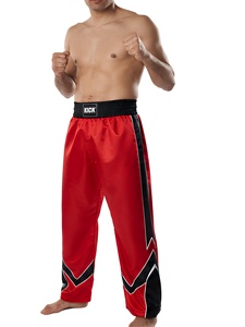 Pantalon de Kickboxing Classique Personnalisé OEM, Extensible, Respirant, Séchage Rapide, Léger, Durable, pour Entraînement et Sparring Adultes (Modèle Avant) - Product Image 1
