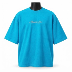 Camiseta Blanca Premium de Alta Calidad para Bordado Personalizado, Estilo Urbano, Moda Masculina, Fabricación al por Mayor - Product Image 2