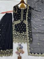 Ensemble de costume 3 pièces en faux georgette haute densité de qualité supérieure, doublure en micro-coton respirante, tissu fluide pour l'automne