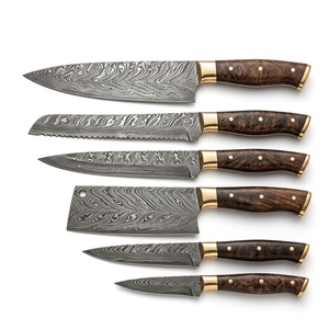Damascus Steel Kitchen <b>Knife</b> <b>Set</b> Multi Piece Chef <b>Knife</b> Collection for Food Preparation Cooking Chopping Slicing &Everyday Use - Product Image 1
