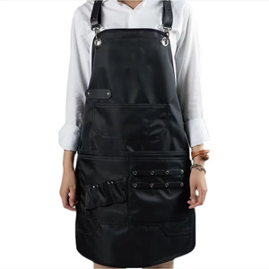Cross Back Heavy Duty high quality Adjustable Working <b>Apron</b> <b>Kitchen</b> or Workwear ApronsWith Large Pocket Canvas - Product Image 2