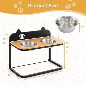 Comedero Elevado para Mascotas, para Gatos y Perros, Categoría de Productos de Platos y Comederos de Alta Gama - Product Image 5