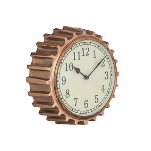 Horloge murale et de bureau industrielle steampunk en métal, horloge de table vintage industrielle en métal, style mécanique rustique pour la maison et le bar - Product Image 1