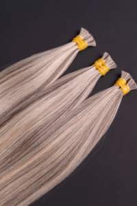 Vietnamien 100% Extension de tissage de cheveux humains non transformés Dôme Cap brut doux pas cher en vrac soyeux vague droite vierge blonde - Product Image 4