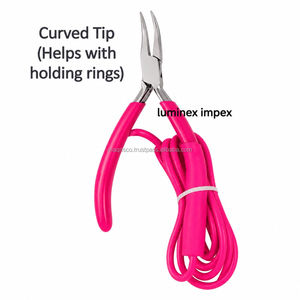 Direct Supply High Quality Grounded Bent <b>Nose</b> <b>Pliers</b> Stainless Steel 5" Customizable for DIY Jewelry Making & Chain Welding - Product Image 3