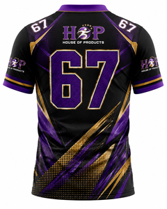 Camiseta Deportiva Personalizada para Fanáticos del Fútbol Americano, Corte Regular para Hombre, Sublimada, de Poliéster - Product Image 4