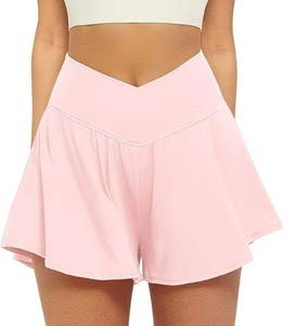 Jupe-short de sport pour femme personnalisée OEM avec impression de logo, en polyester respirant, vêtements d'entraînement fitness - Product Image 4