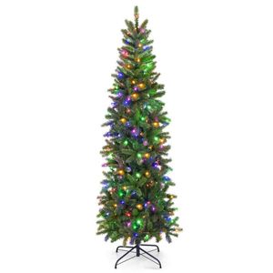 Albero di Natale Artificiale Pre-Illuminato di 1,8 Metri con 648 Punte in PVC PE, Eleganti Decorazioni Natalizie - Product Image 6