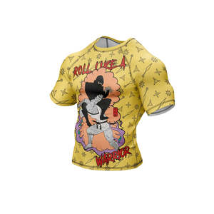 Vente en gros de rashguard de Jiu Jitsu Bjj personnalisé avec logo imprimé en 3D pour hommes, t-shirt de compression respirant Spiderman UPF50+ à manches courtes - Product Image 1