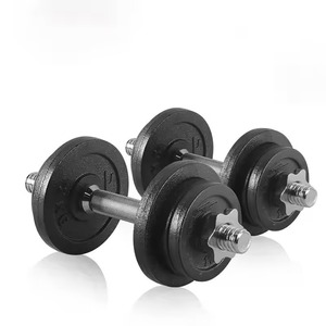 Mancuernas Ajustables con Revestimiento de Goma, Juego de Pesas de Hierro Fundido, Equipo de Fitness Unisex, Diseño Duradero, Uso para Ejercicios Completos - Product Image 2