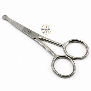 กรรไกรตัดขนจมูก หู หนวด ปลายตรง ปลายมน 3 5 - Product Image 2