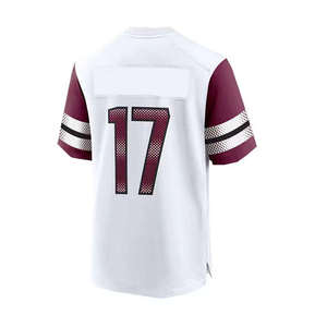 Camiseta de Fútbol Americano Personalizada, Negra y Roja, con Impresión Digital, Cualquier Nombre, Número 00, Unisex, Manga Corta, Cuello en V, Transpirable, 100% - Product Image 2