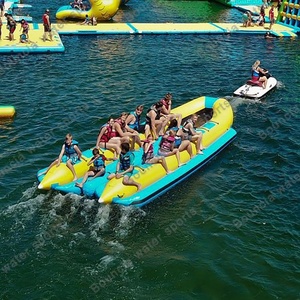 14 persone che volano pazzo trainabile tubo trainabile giocattolo trainabile Banana Boat vendita calda per barca in barca tubo per la vendita - Product Image 2