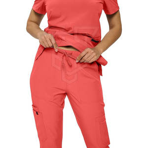 Combinaisons de travail pour infirmières sur mesure pour femmes, taille adulte, matière spandex, mode, vente en gros, uniformes et combinaisons d'hôpital - Product Image 3