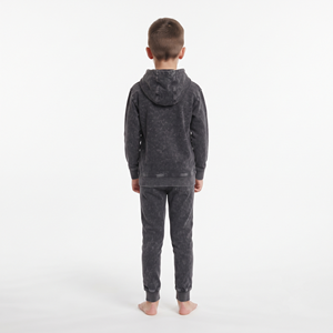 Conjunto Deportivo de Sudadera con Capucha y Pantalones de Algodón Lavado al Ácido para Niños, Talla Regular, Logotipo Personalizado, Ropa Casual de la Mejor Calidad - Product Image 4