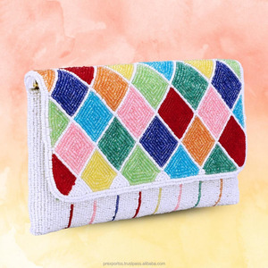 Bolso de Mano con Cuentas Hecho a Mano con Diseño de Frutas, Bordado Multicolor, Bolso Portátil para Fiestas de Verano, Bodas, Novias, Bolso de Noche Personalizado - Product Image 5
