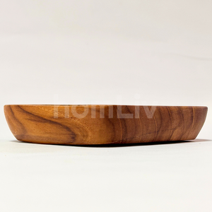 Plato Mini de Madera de Teca Ecológico y Natural OEM, Seguro para Alimentos, Sin Pintura ni Barniz, Halal, Plato Cuadrado Personalizado para Servir - Product Image 3