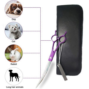 Tijeras Curvas para Mascotas, Tijeras de Acero Inoxidable para el Cuidado del Pelo de Mascotas - Product Image 5