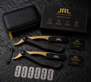 JRL Gold Stainless Steel Magnetic <b>Straight</b> Razor High Quality Shaving Tool Custom Logo Color Packing - Product Image 1
