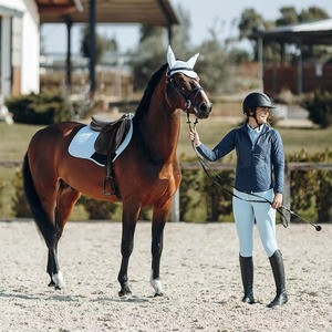 Vente en gros de tapis de selle d'équitation personnalisés pour le dressage, confortables, imperméables, de haute qualité, doublure en polycoton, polyester - Product Image 4