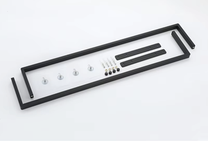 OEM/ODM – Support mural adhésif en acier inoxydable noir mat pour serviettes de salle de bain, vente chaude au Vietnam - Product Image 2