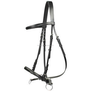 Cabecera de cabeza de brida de cuero ecuestre más vendida para carreras de equitación a precio al por mayor Aceptado por OEM y ODM - Product Image 5