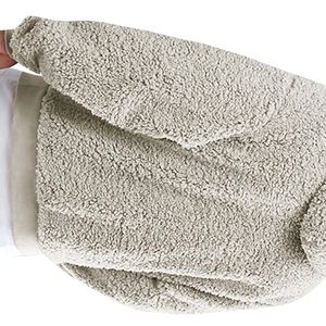 Sudadera con Capucha de Forro Polar Sherpa para Hombre, Sudadera con Capucha Acogedora de Felpa, Manga Larga, Informal, para Otoño e Invierno - Product Image 6