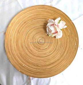 Plateau en bambou tissé durable, prêt à offrir, artisanal, naturel, durable, léger, prix d'usine, exportateur du Vietnam - Product Image 3