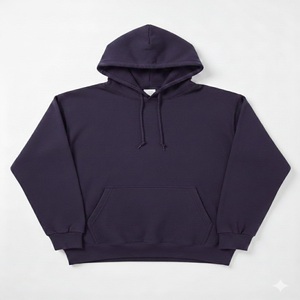 Sudadera con Capucha Beige para Hombre, Corte Regular, Felpa de Algodón, Informal, con Bolsillo Delantero, Estilo Vanguardista, Estampada - Product Image 1