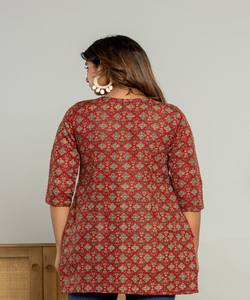 Haut en rayonne et coton à imprimé numérique, idéal pour le quotidien, prix de gros, vêtement ethnique, tissage Kurti - Product Image 3