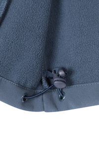 Mens Light <b>Grey</b> <b>Fleece</b> <b>Jacket</b> Stand Collar Zipper Closure Casual Autumn Wear Regular Fit Polyester Shell Breathable Knitted - Product Image 4
