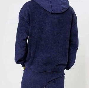 Ensemble de survêtement 2 pièces pour homme avec logo personnalisé, pantalon évasé et sweat à capuche pour streetwear hiver - Product Image 6