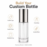 Flacon de parfum en verre haut de gamme, flacon pulvérisateur cosmétique, emballage de parfum vide avec logo personnalisé pour les soins de beauté et les parfums
