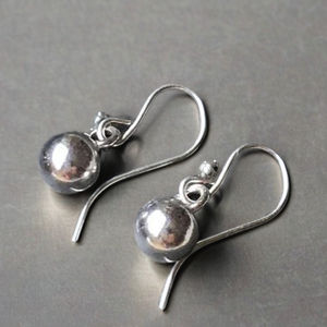 ต่างหูลูกปัดเงินแท้ทำมือสำหรับผู้หญิงเด็กผู้หญิงและ925สำหรับงานปาร์ตี้และงานแต่งงาน - Product Image 1