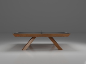 Table de ping-pong de luxe Sorrento – Table de jeu d'intérieur design avec base en bois massif - Product Image 3