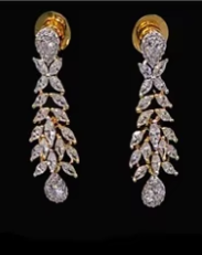 Golden Grace Luxury Brass Zircon Set Women's Gold <b>Choker</b> Earrings <b>Silver</b> Plated Trendy Party Wear Wedding Engagement Gift - Product Image 2