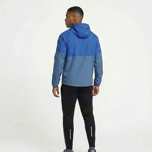 Custom Logo Eco-friendly Lightweight Men Streetwear Hooded Windbreaker Tracksuit Set <b>Zip</b>-<b>Up</b> <b>Jacket</b> Jogger Pants Sportswear - Product Image 4