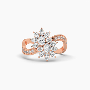 Vente en gros 1.05 carats poire ovale Moissanite Cluster bague en argent sterling 925 pavé serti rhodié femmes certifié - Product Image 6