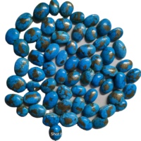Prix de gros – Cabochons de pierres précieuses naturelles en turquoise de qualité AAA+, taille ovale, 20 à 30 mm, pour la fabrication de bijoux