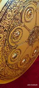 Décoration d'intérieur médiévale artisanale en métal poli, 18 pouces, gravée islamiquement, cadeau de Noël vintage, artisanat Calvin - Product Image 6