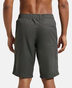 Pantalones Cortos Cargo de Verano para Hombre, 100% Algodón, Sólidos, Casuales, Clásicos, Corte Ajustado, con Botones Bordados, Antiarrugas y Transpirables - Product Image 3