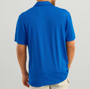 เสื้อโปโลกอล์ฟสำหรับผู้ชาย ชุดกีฬา ลายเรียบ ผลิตจากผ้าโพลีเอสเตอร์ผสมสแปนเด็กซ์ ผ้าถัก เสื้อผ้ากีฬาชั้นนำ - Product Image 2