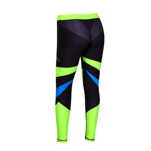 Leggings taille haute à imprimé géométrique, extensibles et respirants, pour le sport, pantalon de yoga pour femme, motif noir, vert, bleu - Product Image 4
