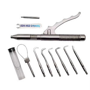 Dom Med Dynamics - Pistola Profesional de Acero Inoxidable para Extracción de Coronas Dentales, Instrumento de Extracción Automático, Juego Completo, con Certificación CE - Product Image 1