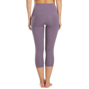 Leggings de yoga capri pour femmes, taille haute, confortables, extensibles, doux comme du beurre, grandes tailles, avec poches, impression personnalisée - Product Image 3