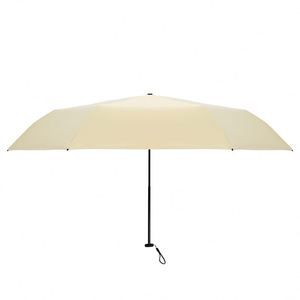 Paraguas Moderno Ultraligero de 6 Varillas con Protección Solar y Contra la Lluvia, con Revestimiento Negro, Ideal para Regalos Publicitarios - Product Image 1