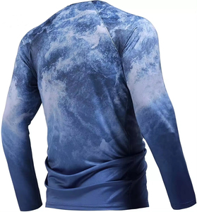 เสื้อตกปลาแขนยาวผู้ชาย ระบายอากาศได้ดี ป้องกันแสงแดด UPF 50 ผลิตจากโพลีเอสเตอร์ 100% น้ำหนักเบา แห้งเร็ว เหมาะสำหรับกิจกรรมกลางแจ้ง - Product Image 5